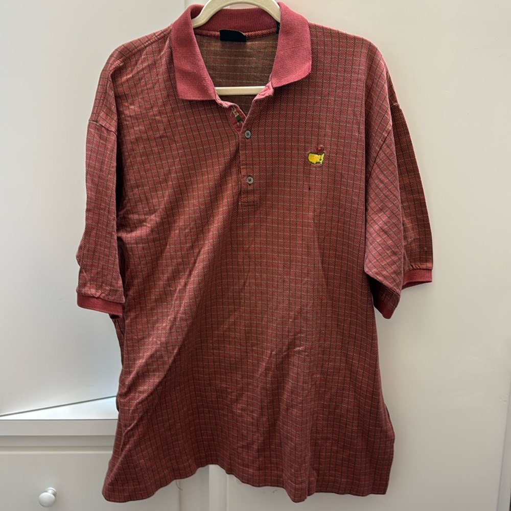 The Masters Official Rare Vintage Plaid Bobby Jones Polo